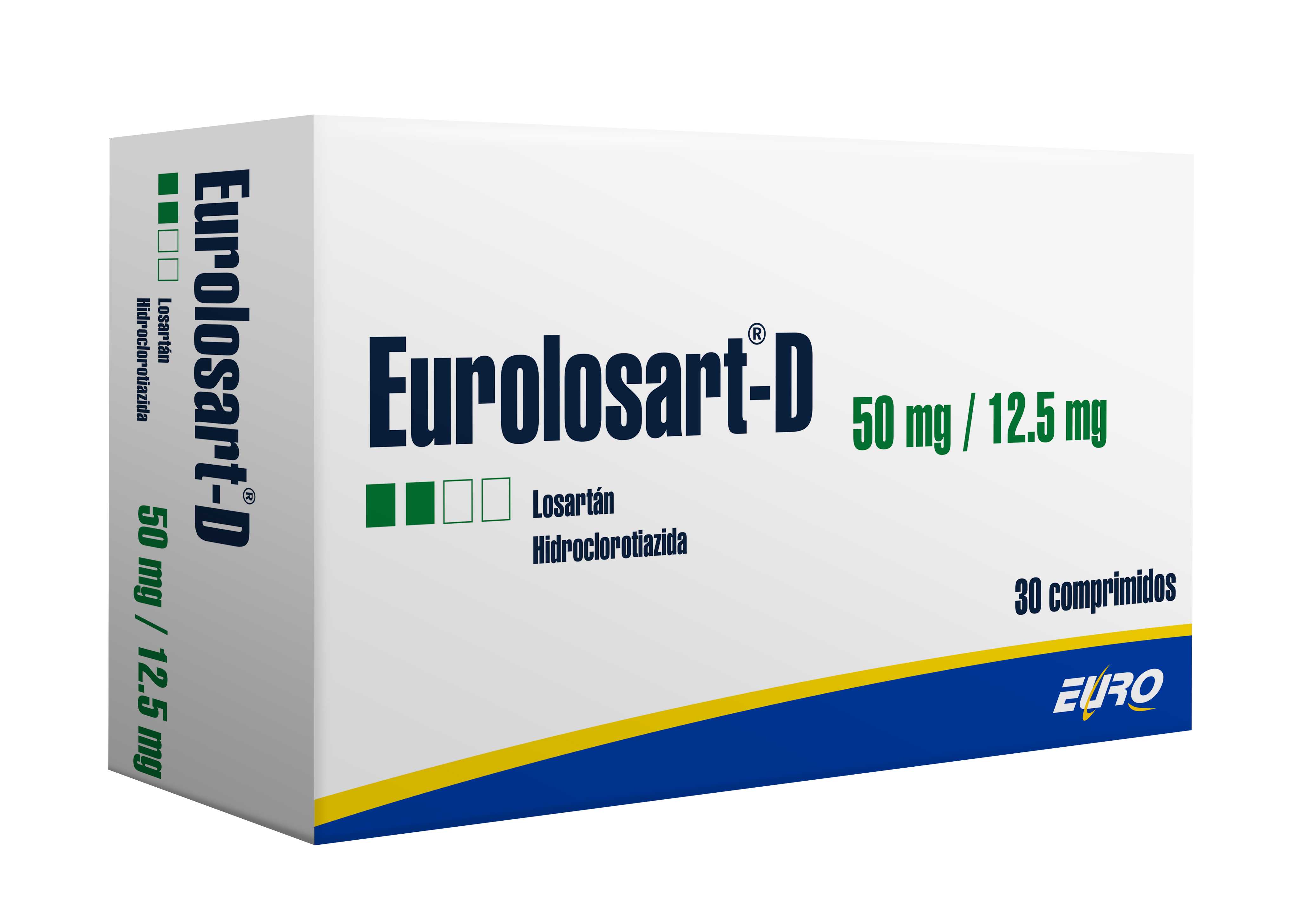 Eurolosart-D Antihipertensivo 50 mg / 12.5 mg