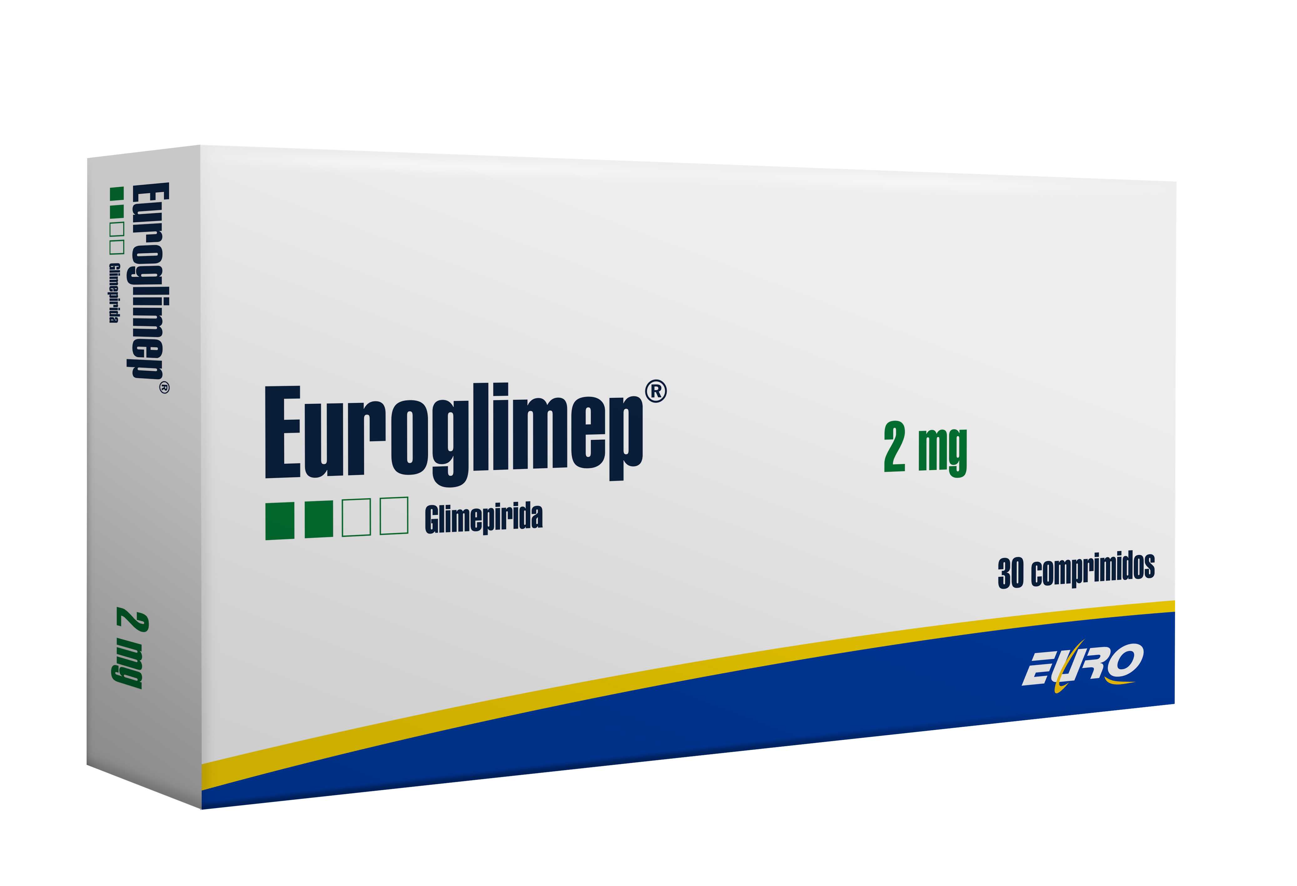 Euroglimep Hipoglucemiante 2 mg