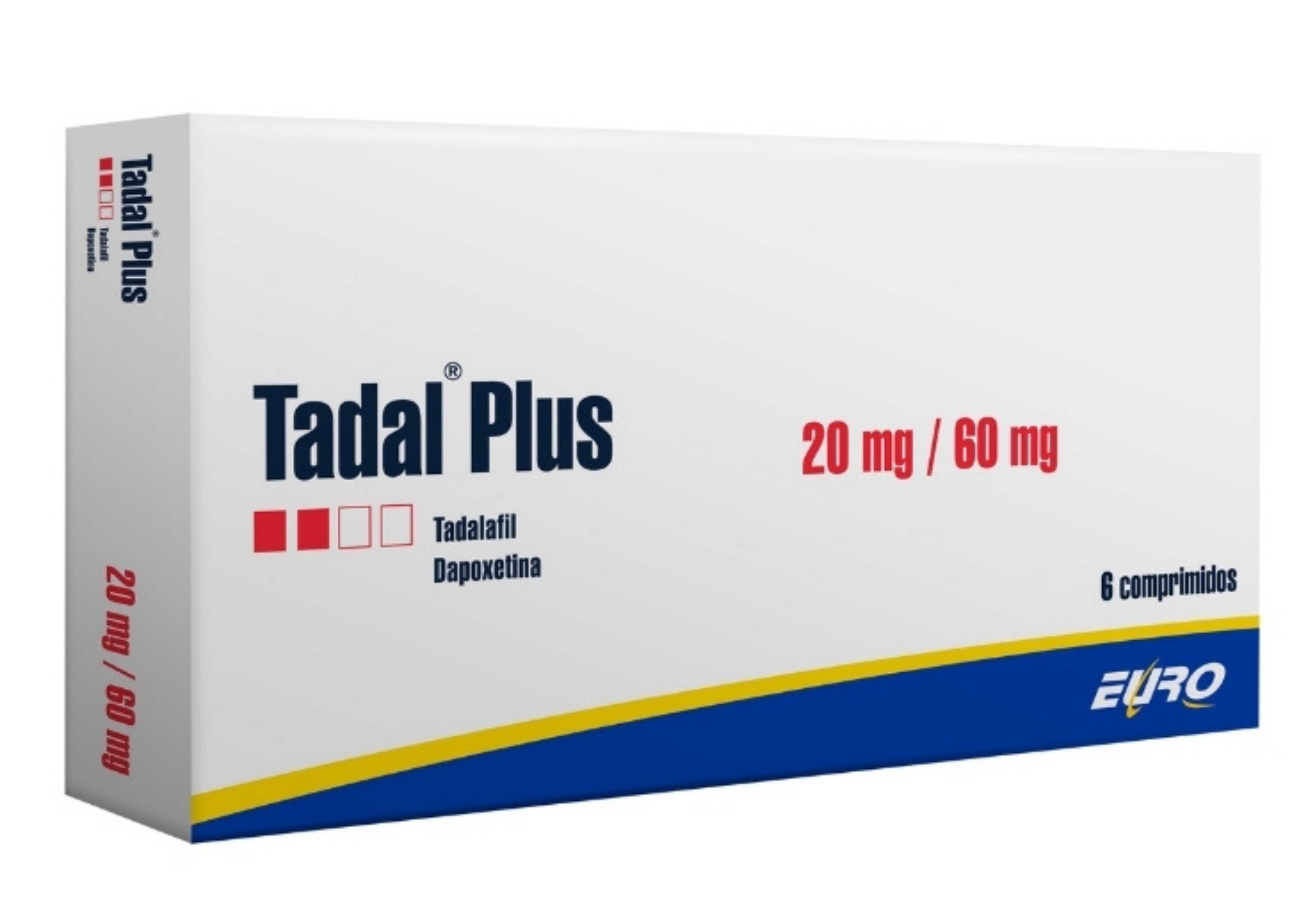 Tadal Plus Tratamiento de la disfunción eréctil y la eyaculación precoz 20 mg / 60 mg