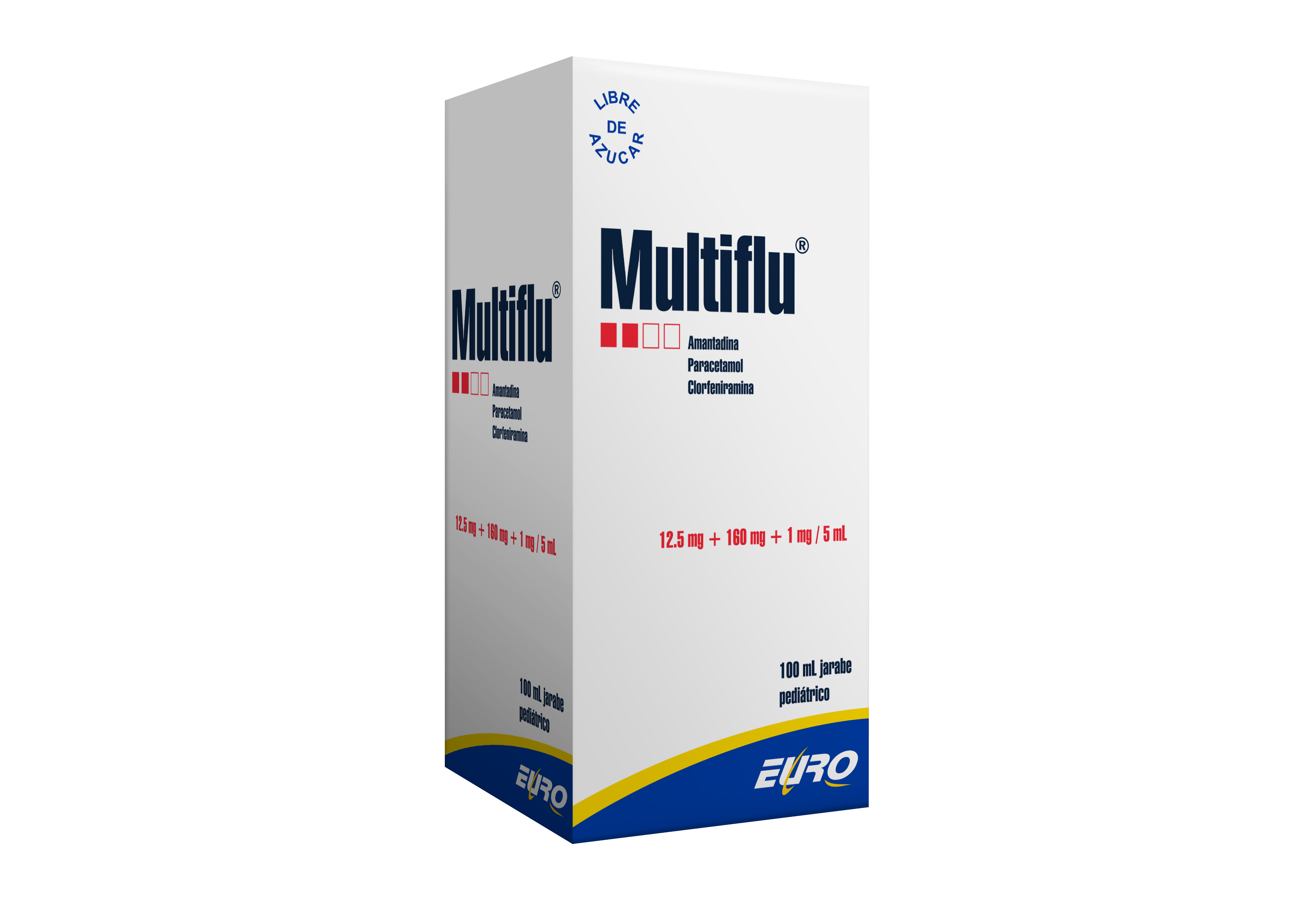 Multiflu Antiviral - Antipirético - Analgésico y Antihistamínico 12.5 mg + 160 mg + 1 mg / 5 mL