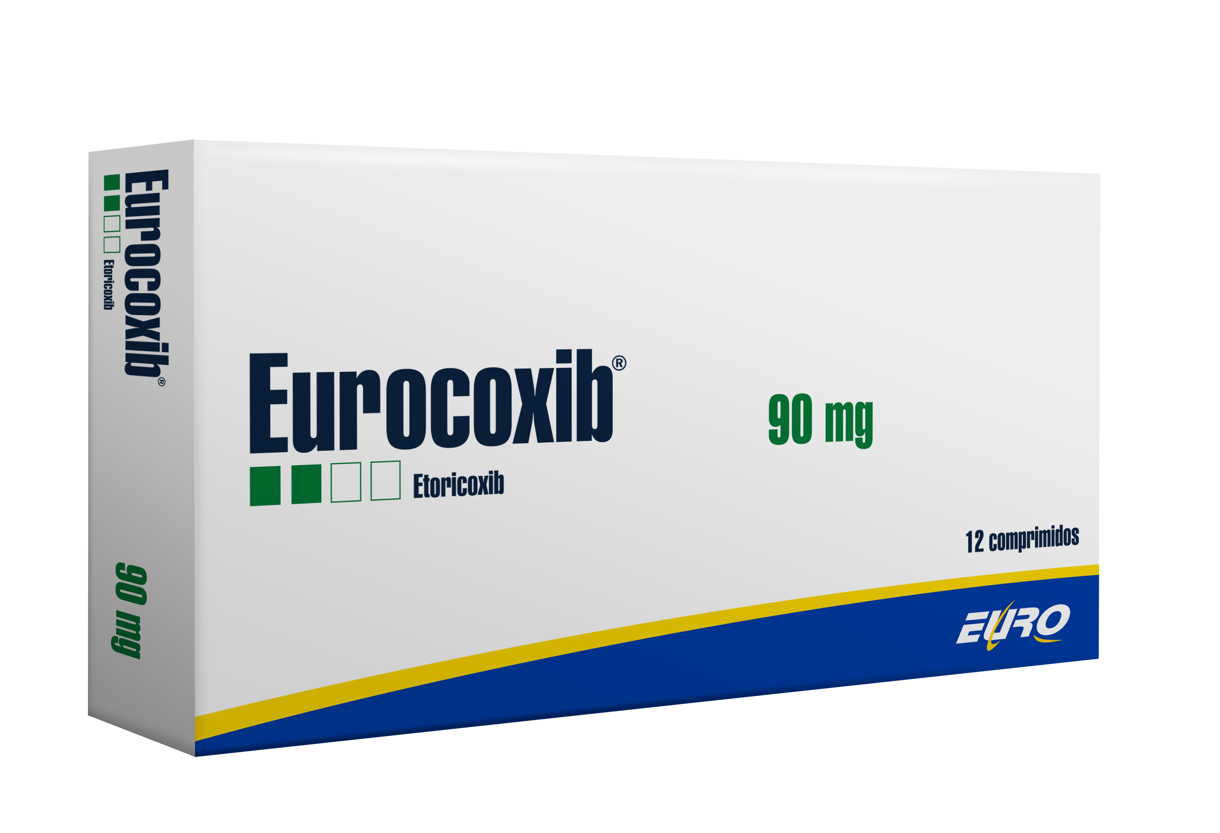 Eurocoxib Analgésico - Antiinflamatorio - Antiartrítico no esteroide 90 mg